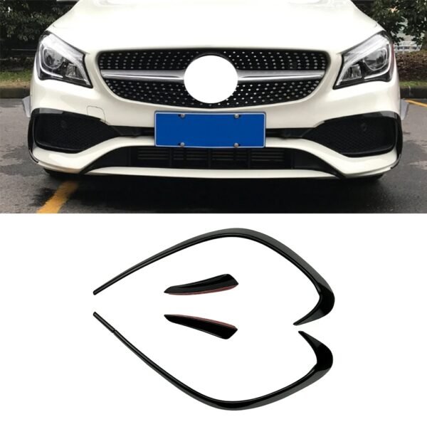 Car Front bumper air outlet cover decoration sticker For Mercedes Benz CLA class W117 C117 CLA200 副本