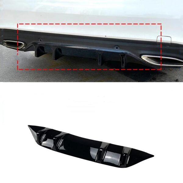 For Mercedes Benz C Class W205 C200 C260 AMG Line 2019 2021 Rear Bumper Diffuser Splitter 副本