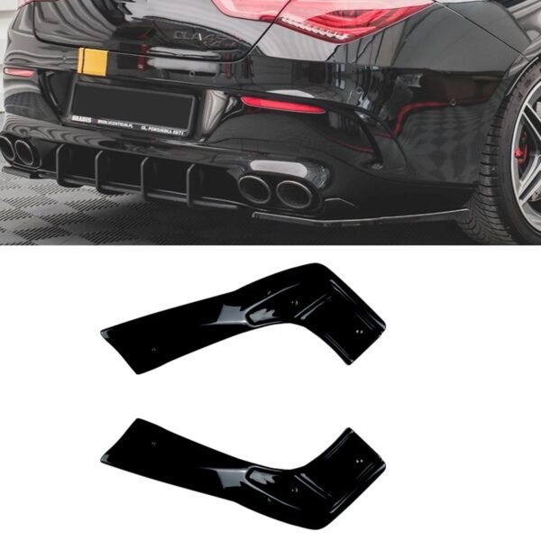 For Mercedes Benz CLA Class C118 CLA35 CLA45 AMG 2020 2022 Rear Bumper Side Splitter Cover 副本