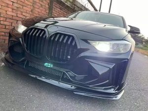 BMW F30 Front Lip 13 BMW F30 RA Bumper Front Lip Gloss Black B1192
