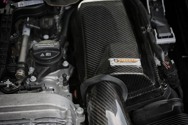 Mercedes Benz W205 S205 C200 C300 W213 E300 M264 ARMASPEED Carbon fiber Cold Air Intake4