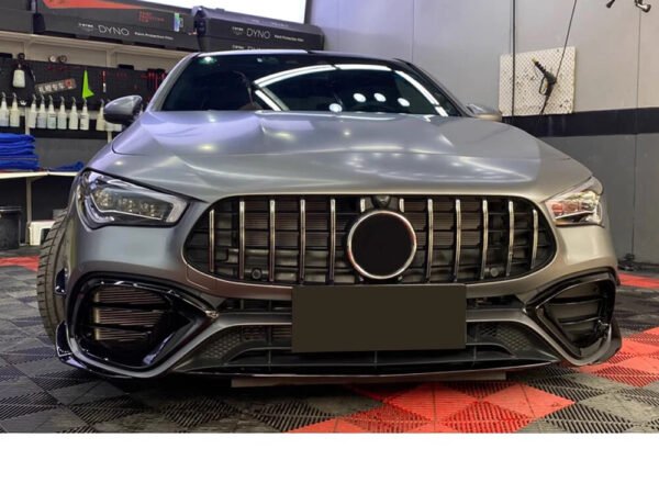 Mercedes W118 CLA45 Front Canard Gloss Black M727 03