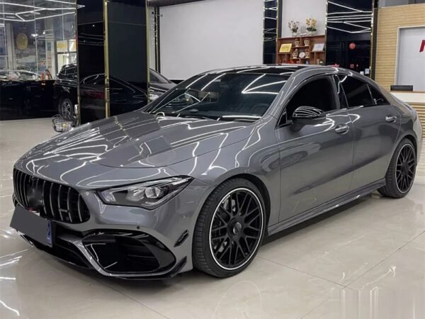 Mercedes W118 CLA45 Front Canard Gloss Black M727 04