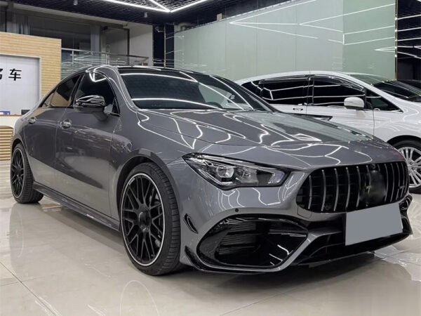 Mercedes W118 CLA45 Front Canard Gloss Black M727 05