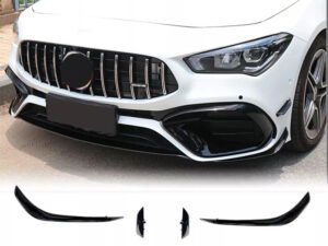 Mercedes W118 CLA45 Front Canard Gloss Black M727 06