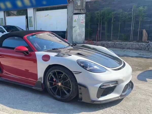 Porsche 718 Convert GT4 RS Bumper Dry Carbon P1469 2